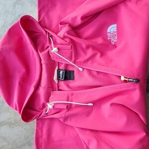 Pink North Face soft shell